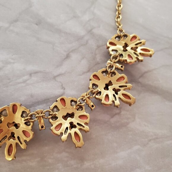 ✨ J.Crew Pink Rhinestone Crystal Cluster Stacked Statement Necklace ✨ - Picture 13 of 16